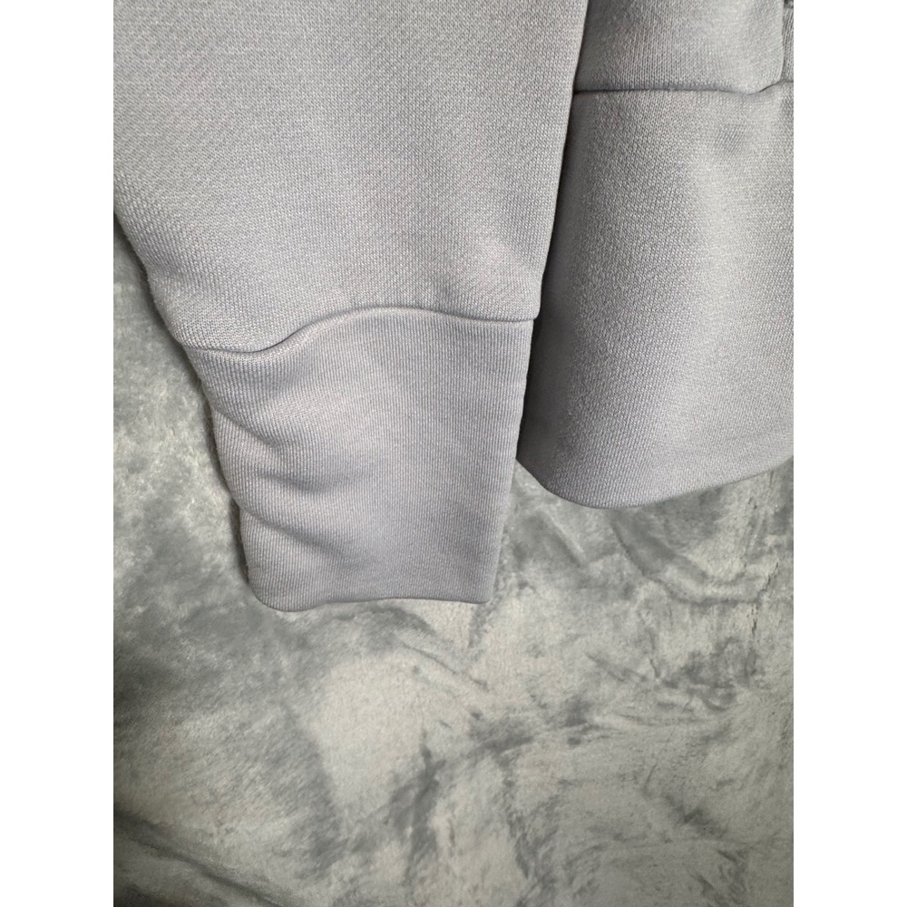 Nike Womens Grey Hoodie Blue Swoosh Pullover Sweatshirt Size M - Picture 6 of 12
